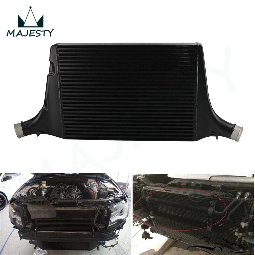 Подходит для Audi A4 B8 A5 2 7/3 0 TDI 2008 2012 черный тюнинг производительный интеркулер| |
