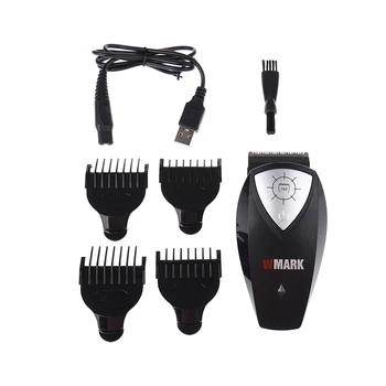 

1 Set Cordless Hair Clippers USB Charge Balding Clipper Guide Comb Self Haircut Kit