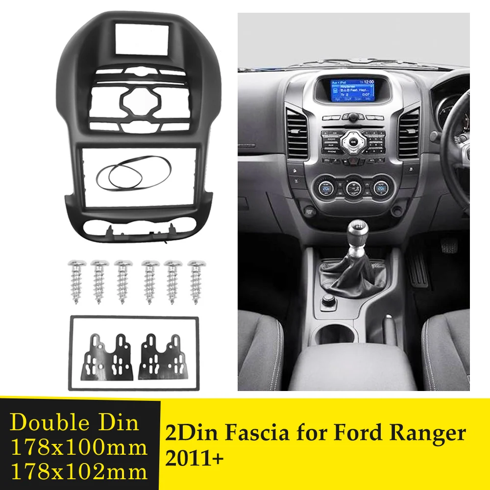 Автомагнитола Double Din для Ford Ranger 2011 2013 с GPS навигацией DVD плеером и рамкой комплекты