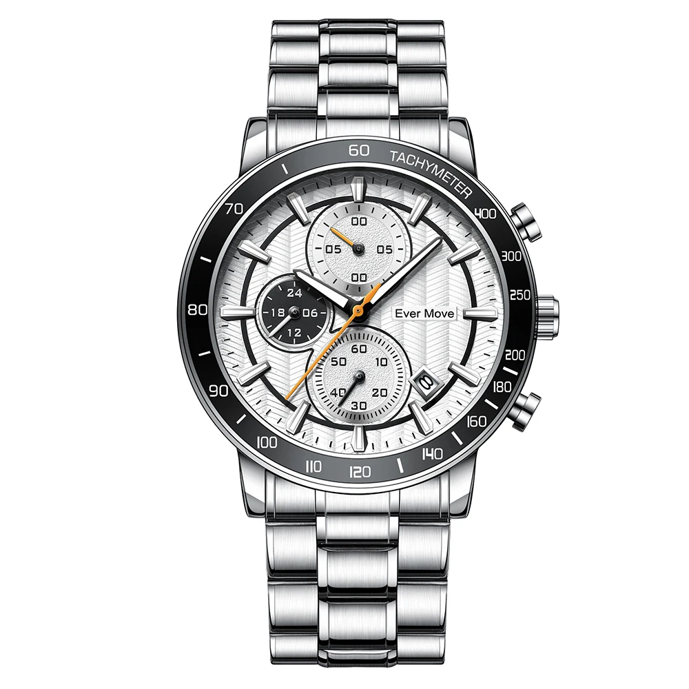 Ever Move Sells A Wave Dial With Cost-Effective Design, Fashionable Business Multifunctional Timing Sports Watch