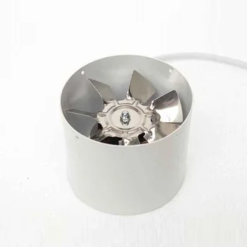 

4 Inch Inch Inline Duct Fan Booster Exhaust Blower Air Cooling Vent Metal Cutter For Odor Control New
