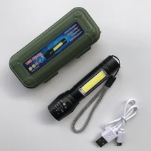 Портативный супер яркий светодиодный фонарик Тактический USB Перезаряжаемый масштабируемый фонарь для рыбалки кемпинга велосипеда Monden N13