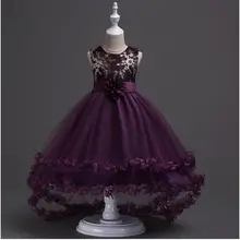 Платья с цветочным узором для девочек; элегантное Пышное Платье с круглым вырезом для девочек; платья на бретелях; Вечерние платья на Рождество; детское size3-10years