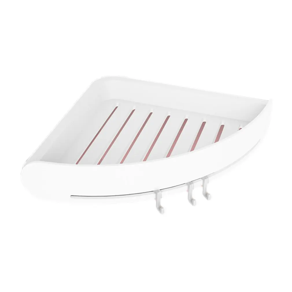 Plastic Corner Shelf Bathroom Shelf Organizer Snap Up Caddy Bathroom Shower Storage Wall Holder Shampoo Holder Wall Hanging