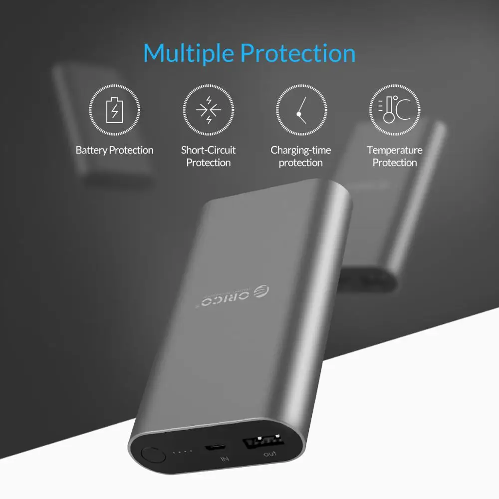  ORICO Power Bank Quick Charge 3.0 10050mAh Fast Charge Portable External Battery Charging For iphon