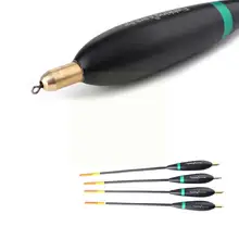 Dongzhur – lot de 4 flotteurs de pêche en bois, poids de queue Bobber Paulownia 8g 10g, carpe 26cm, P1a8 