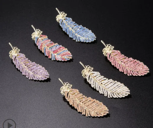 

Clip headdress hair accessories clip side clip feather hair clip side hairpin