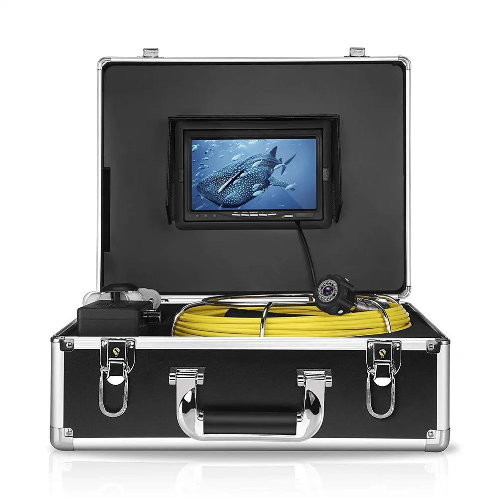 

Eyoyo Pipe Pipeline Inspection Camera 8GB 30M/98ft Drain Sewer Industrial Endoscope with 7 Inch LCD Monitor