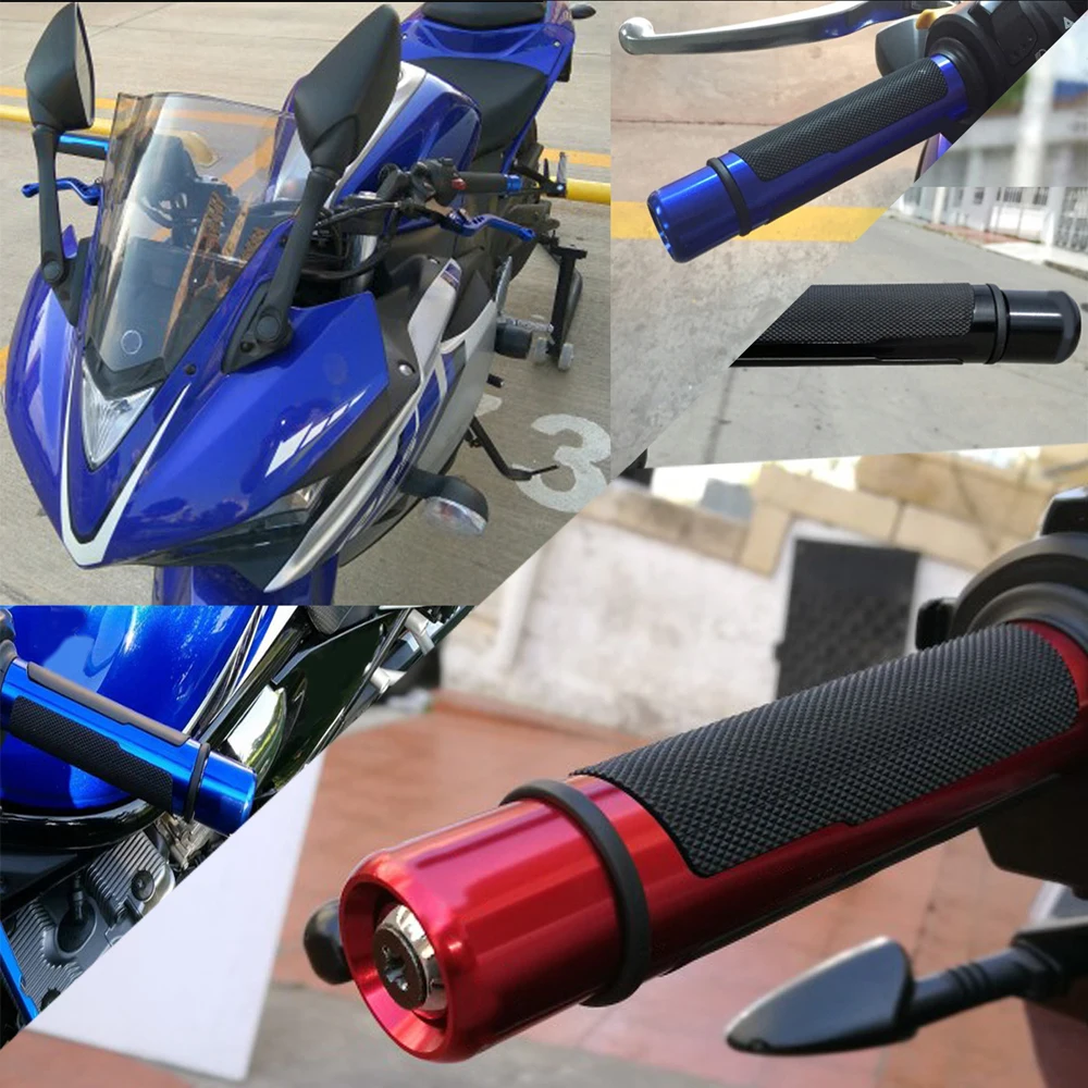 Универсальный 7/8 ''22 мм мотоциклетные ручки гоночные ручки руля для Honda CBR 600 F2, F3, F4, F4i CBR900RR CBR1000RR CBR954RR