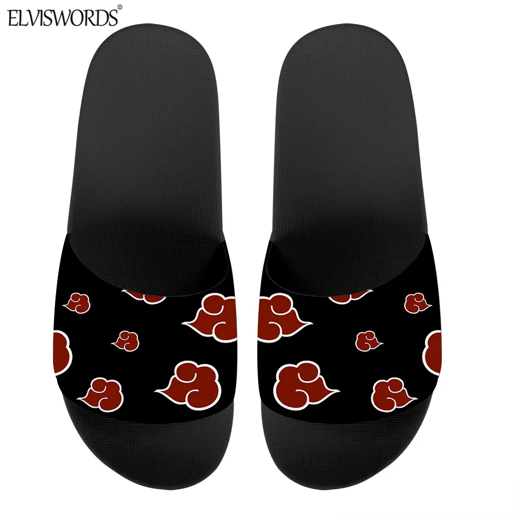 2021 nueva moda Akatsuki imprimir diapositivas para los hombres y las mujeres de verano zapatillas de plataforma Casual Zapatillas de casa No-slip de baño zapatos planos zapatos