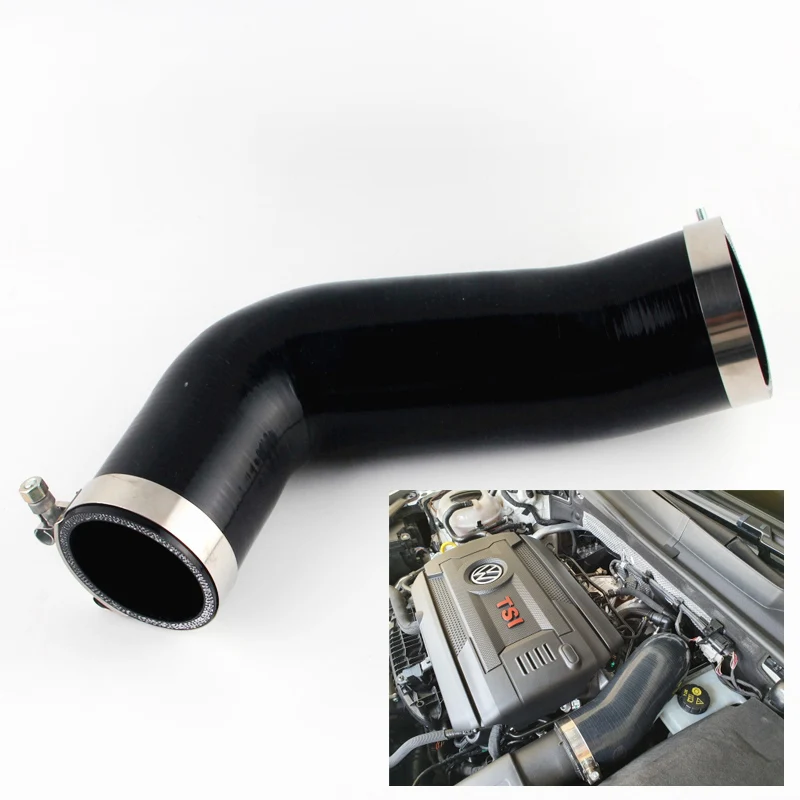 

Silicone Turbo Inlet Elbow Tube Intake Hose For VW Golf MK7 R Audi V8 MK3 A3 S3 TT MK3 2.0T 2014+