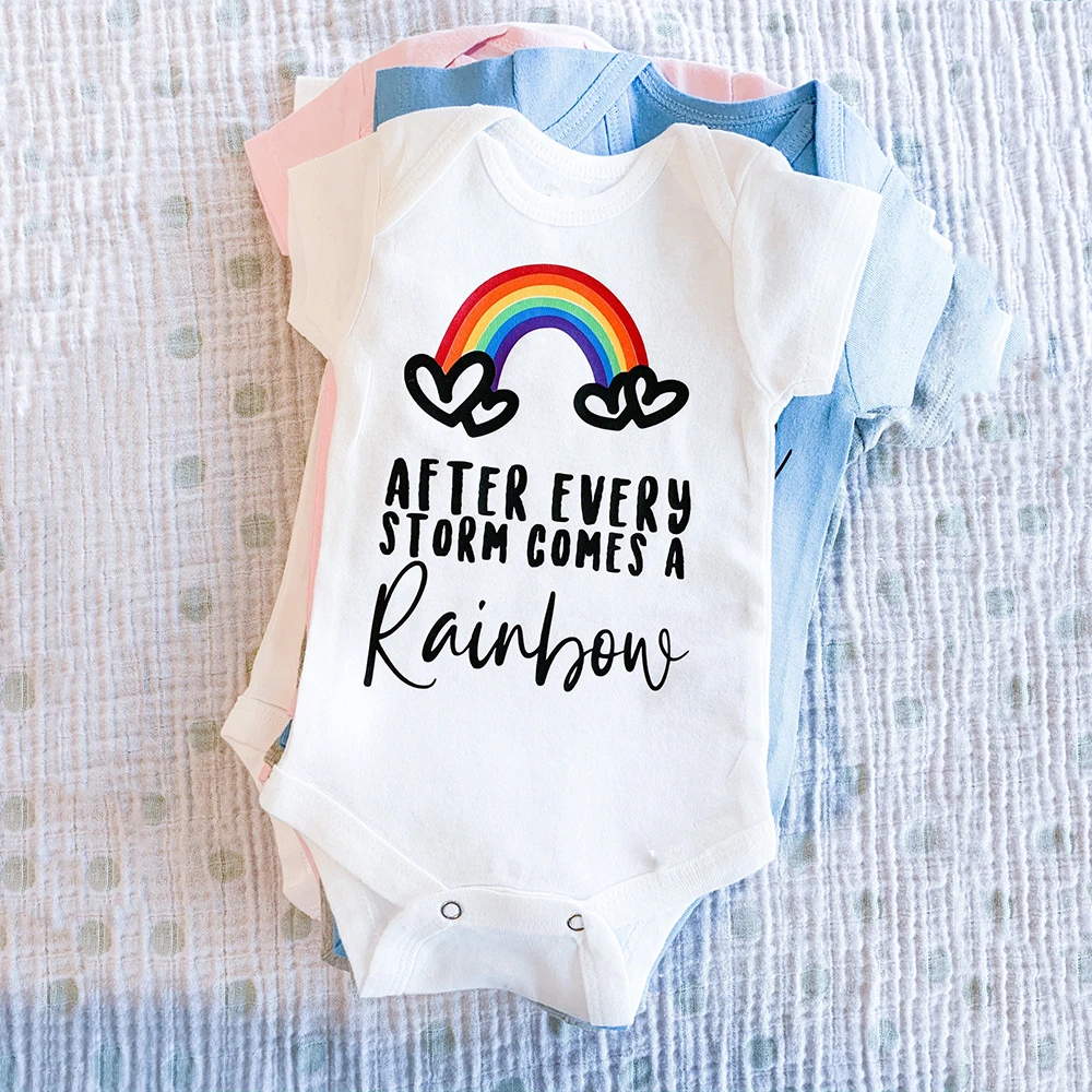 rainbow newborn onesie