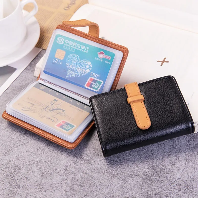 

26 Card Slots Women Credit Card Wallet Fashion Cute Cards Holder Candy Color Korean Wallet for Cards Cardholder