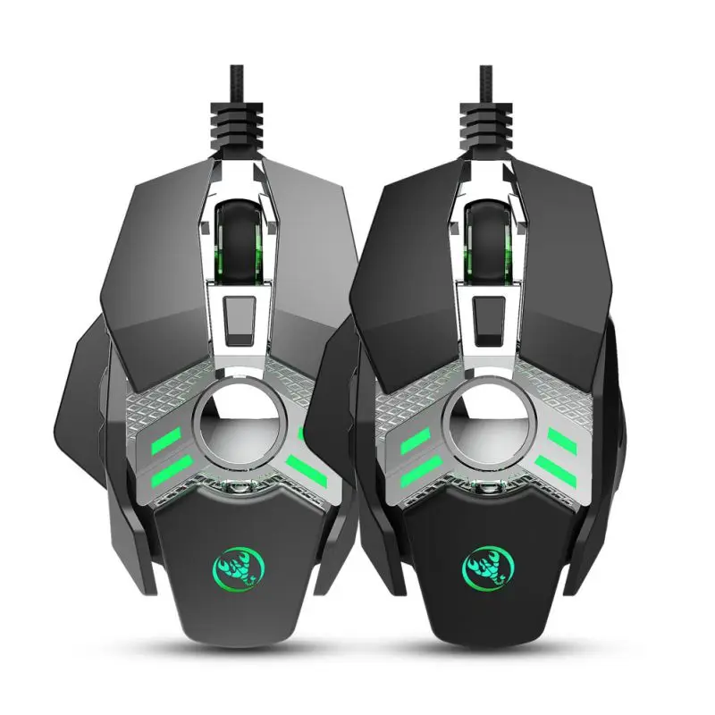 J200 игровая мышь Механическая USB 6400 dpi 7Key программируемая проводная мышь для макросъемки ПК ноутбук