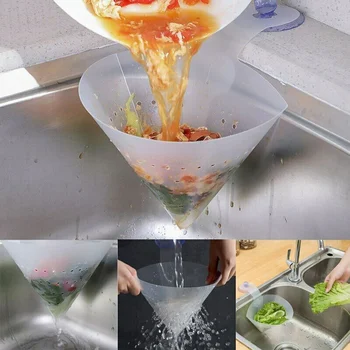 

Multi-function Kitchen Drain Sink Strainer Filter Mesh Food Catcher Foldable Sink Filter Anti-Blocking Device Tools