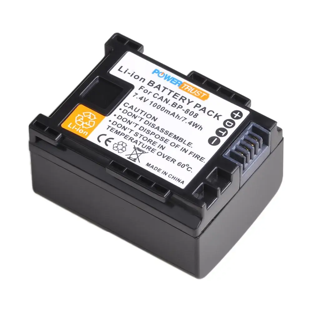 OFFERTA: Batteria LiIon + Caricabatterie Da Auto E Casa Per Canon BP-808/809/819/827 - Compatibile Con LEGRIA E VIXIA