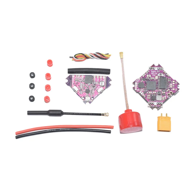 F4 12A V1.0 AIO OSD BEC встроенный 12A BL_S ESC и 200mW VTX стек F4 Контроллер полета для Tinywhoop FPV гоночный Дрон Квадрокоптер