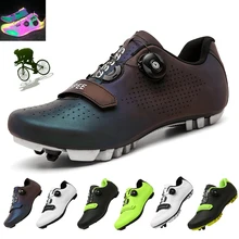 Nuevos zapatos de Ciclismo MTB para hombre, zapatos profesionales para ciclismo de carretera, zapatillas ultraligeras con cierre automático para bicicleta, zapatos para ciclismo de montaña al aire libre