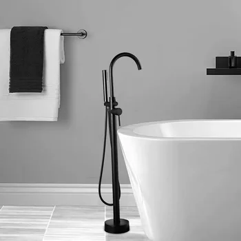 

Free Standing Faucet Black Faucet for Bath Tub Shower Set Bathtub Tap Douching Bathtub Faucet Mixer Bathroom Tub Faucets