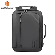 ARCTIC HUNTER, новинка, USB, водонепроницаемый, 15,6 дюймов, мужской рюкзак для ноутбука, сумка для отдыха, мужская, Спортивная, дорожная, деловая, сумка для ноутбука, школьный ранец
