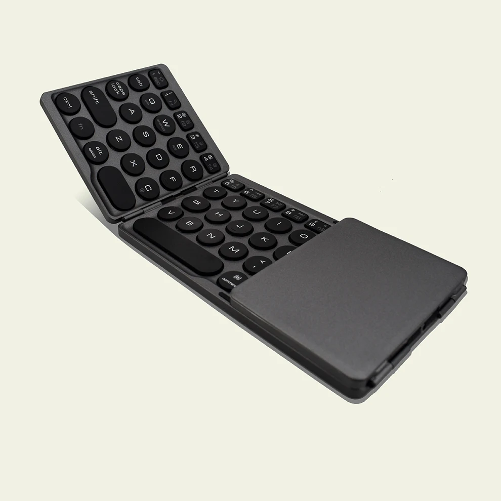 Jelly Comb Bluetooth 3,0 складная клавиатура круглая клавишная крышка трехслойная клавиатура портативная беспроводная клавиатура с тачпадом