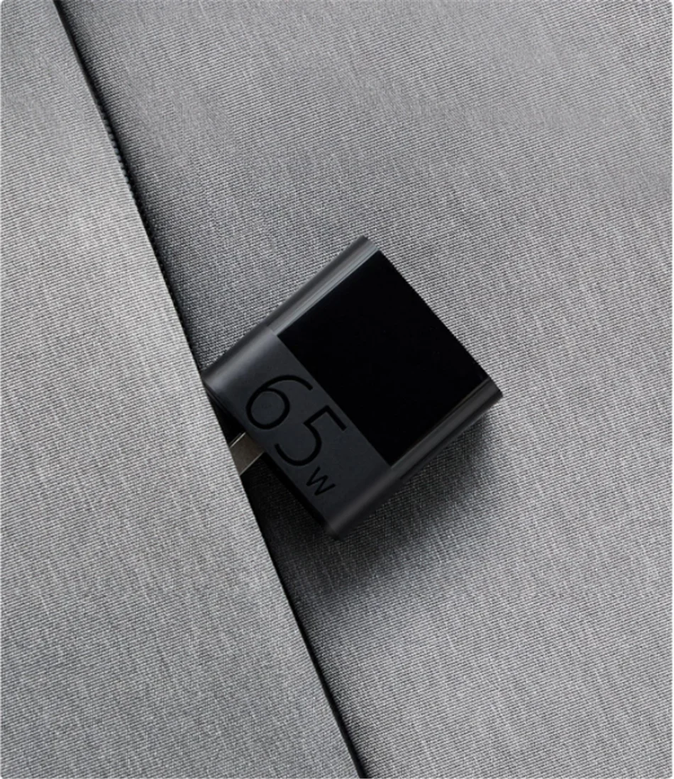 Xiaomi ZMI USB-C адаптер питания 65 Вт портативный Быстрый зарядный складной pin с USB-C кабель для передачи данных для мобильного телефона компьютера