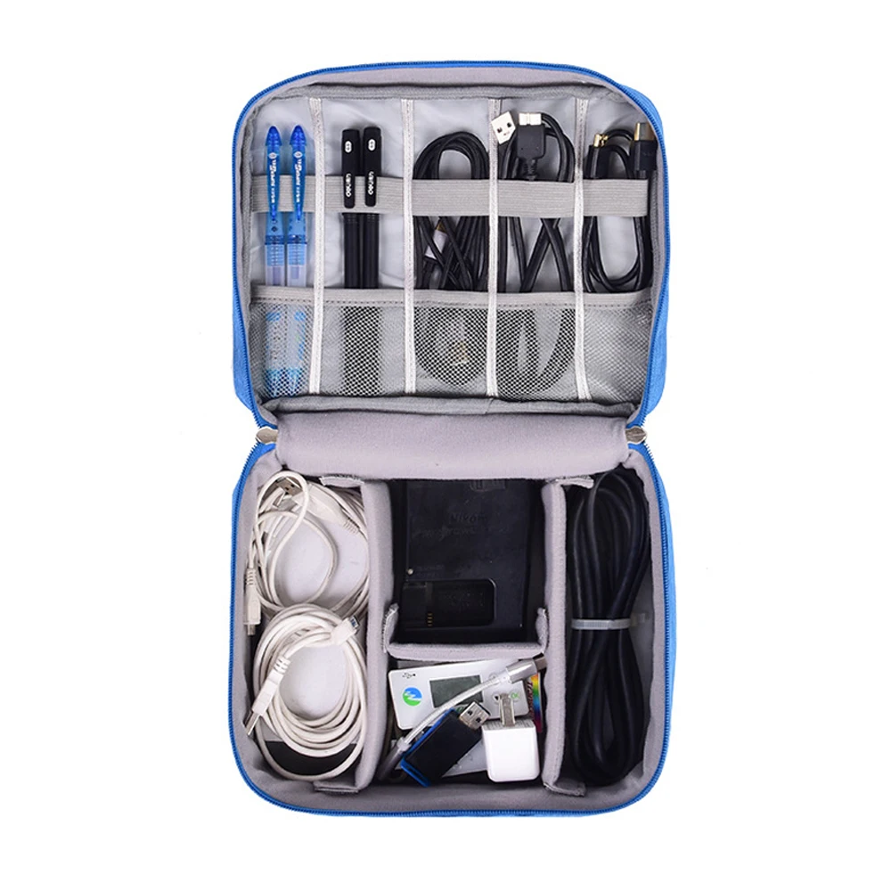 Женская и мужская Портативная сумка для путешествий, аксессуары для электроники, многоцветная сумка на молнии, Сумка с кабелем, usb-накопитель, чехол, сумка-тоут, унисекс, дорожные сумки