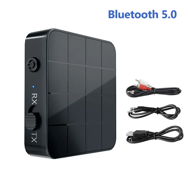 2 в 1 Bluetooth 5,0 аудио передатчик приемник 3,5 мм стерео автомобильный Bluetooth приемник беспроводной адаптер для ТВ автомобильный динамик - Название цвета: Bluetooth 5.0