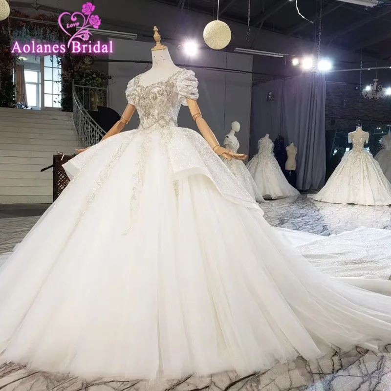 30 Off De Lujo Lentejuelas Encaje Bola Vestido Boda Vestido Brillante 2020 Apliques Abalorios Novia Vestido De Novia Vestidos Dubai Vestidos De Novia Idh1yew