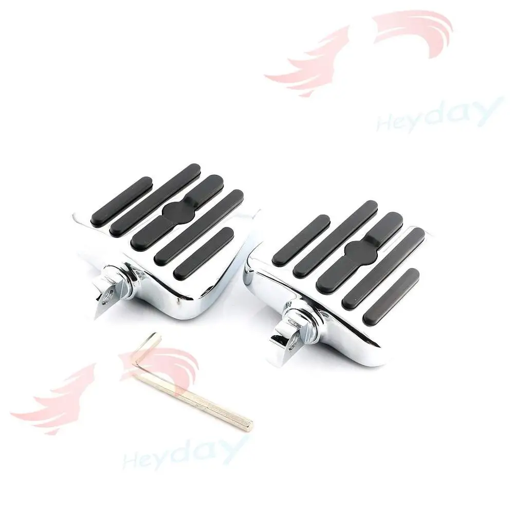 Chrome Левая и правая подножка мотоцикла для Harley FXST DYNA FXWG FXR, XL для Honda GL1500 для Yamaha V Star 1100 - Цвет: Chrome
