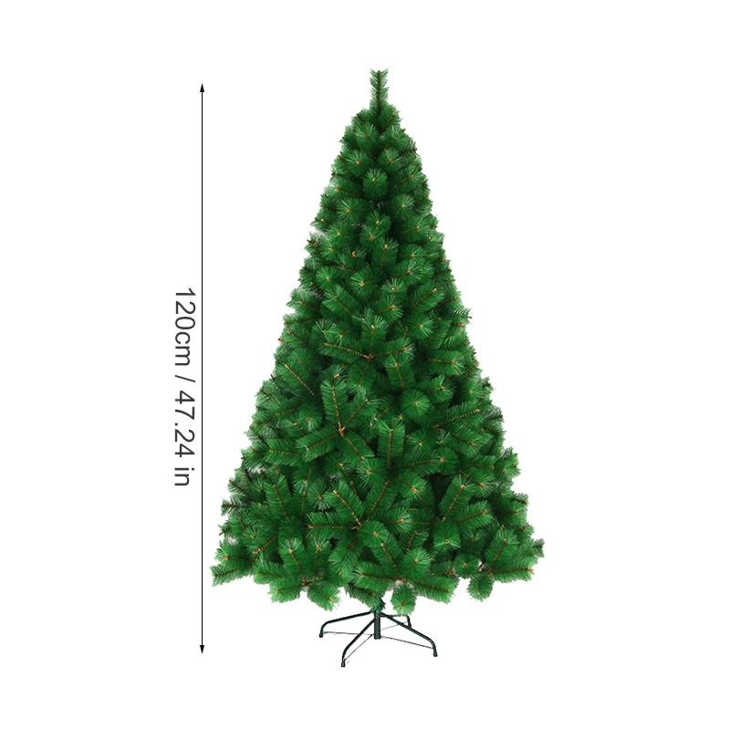 Праздничный Декор реквизит шифрование Зеленая елка искусственная Рождественская елка украшения Санта-Дерево Статуэтка вечерние украшения подарок - Цвет: 120cm SongZhen