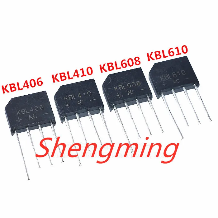 10 шт. KBL406 KBL410 KBL608 KBL610 4A 6A 1000V Мостовой выпрямитель|Диоды| |