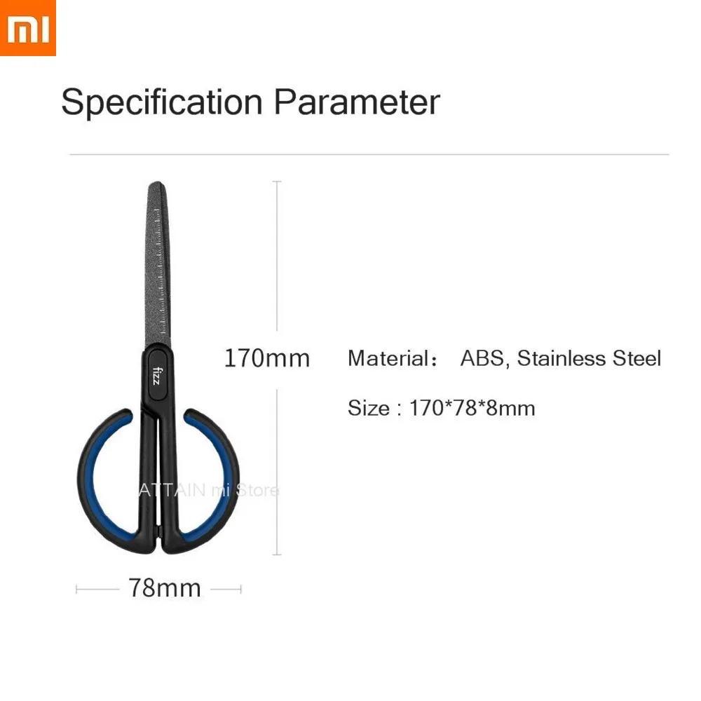  Xiaomi Mijia Youpin Fizz Teflon Scissors Scale Mark Safe Rounded Cutter Head Fluorine Coating Proce - 4000081416391