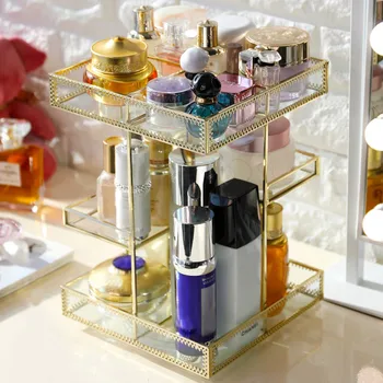 

3 floors Transparent Makeup Cosmetics Jewelry Organizer Clear Lipstick Cosmetic Brush Box plastic makeup box makyaj organizeri