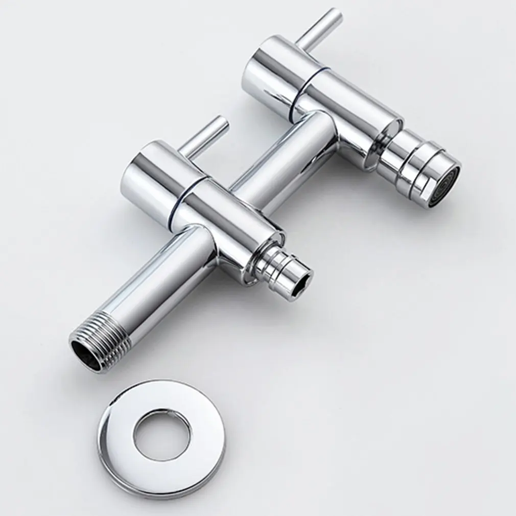 

Washing machine faucet full copper single cold one in two out three way washing machine faucet kitchen accessories