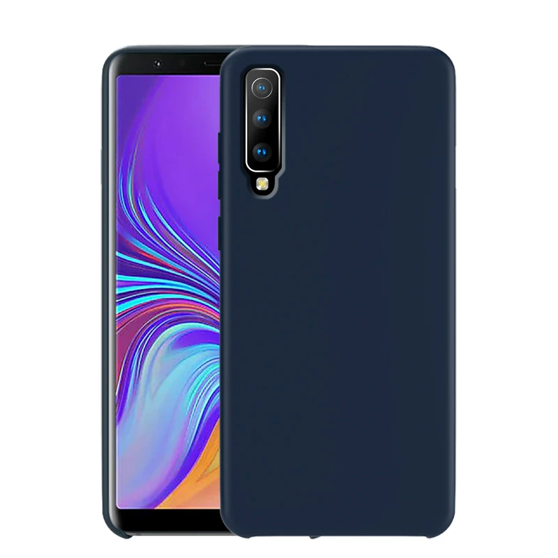 Темно-синий Для samsung A5 чехол силиконовый мягкий чехол с покрытием для samsung Galaxy A3 A7 A6 A7 A8 A9 плюс чехол - Цвет: Темно-синий
