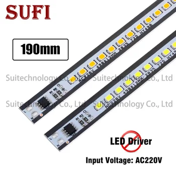 

10pcs 220V LED Rigid Strip 19cm SMD2835 Hard Bar Light Tube Lamp Strips Suitable for DIY Cabinet Light Light Strips LED Tube