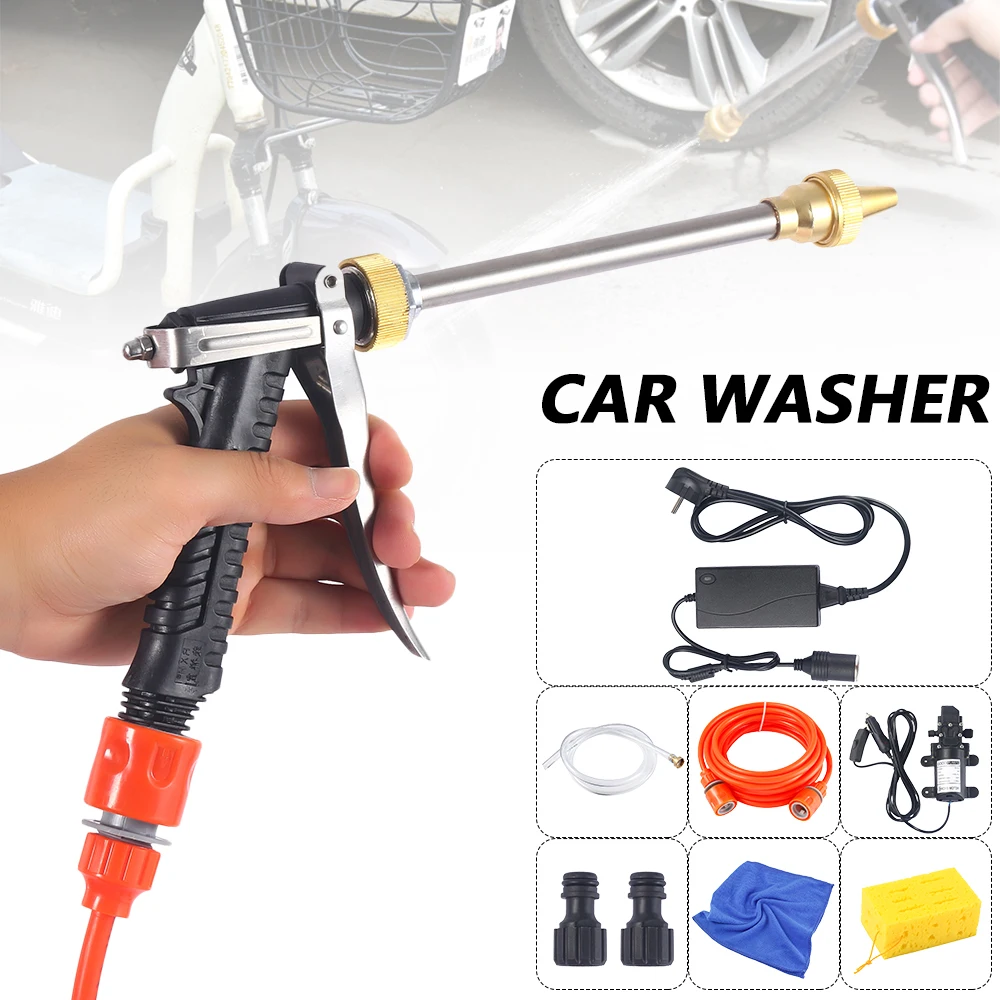 

Car Kit Portable Washer Spray Gun Pressure Washer Electric Vehicle Cleaning Equipment