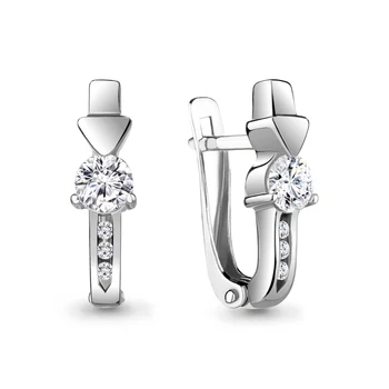 

AQUAMARINE earrings with cubic zirconia, cubic zirconia swarovski, Silver 925