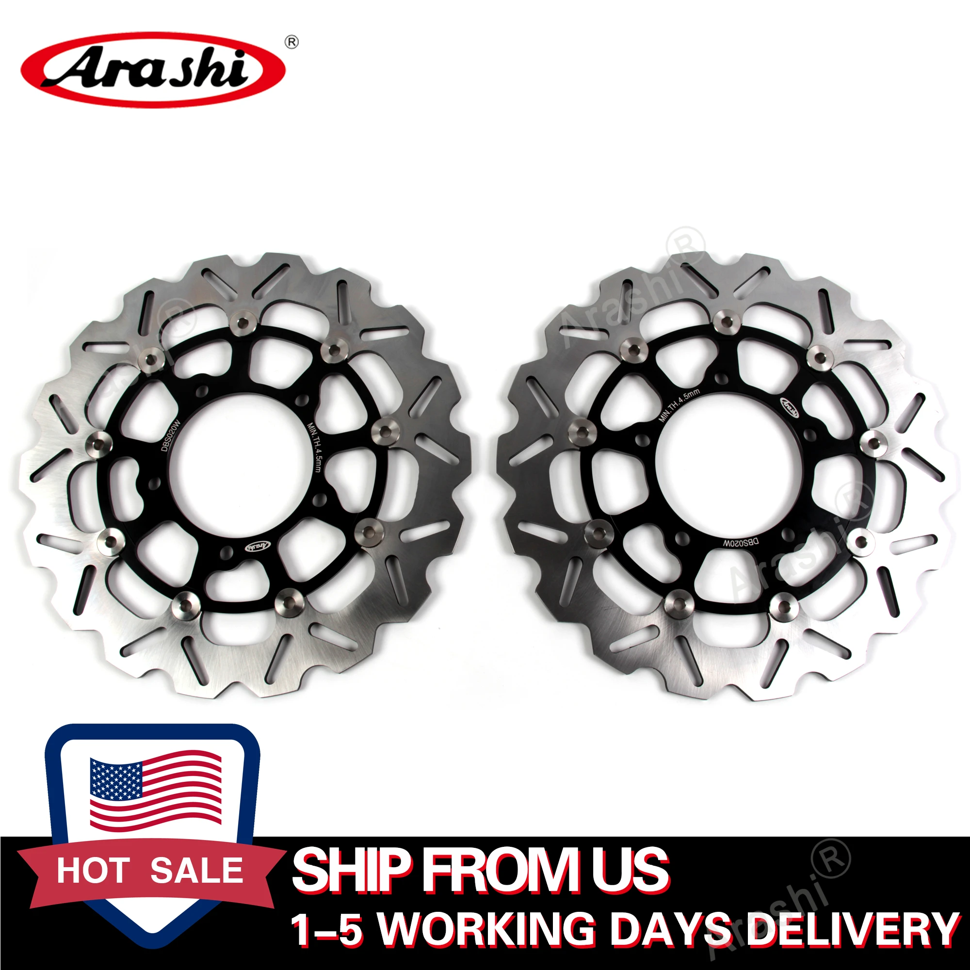 Arashi 1 пара для SUZUKI GSXR750 GSXR 750 600 2006 2007 CNC передние тормозные диски GSX750R мотоциклетные
