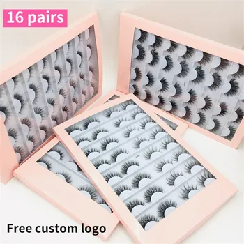 

iflovedekd 16 pairs of fake eyelashes One box of two eyelashes To choose from Hot lashes Real 3D eyelashes