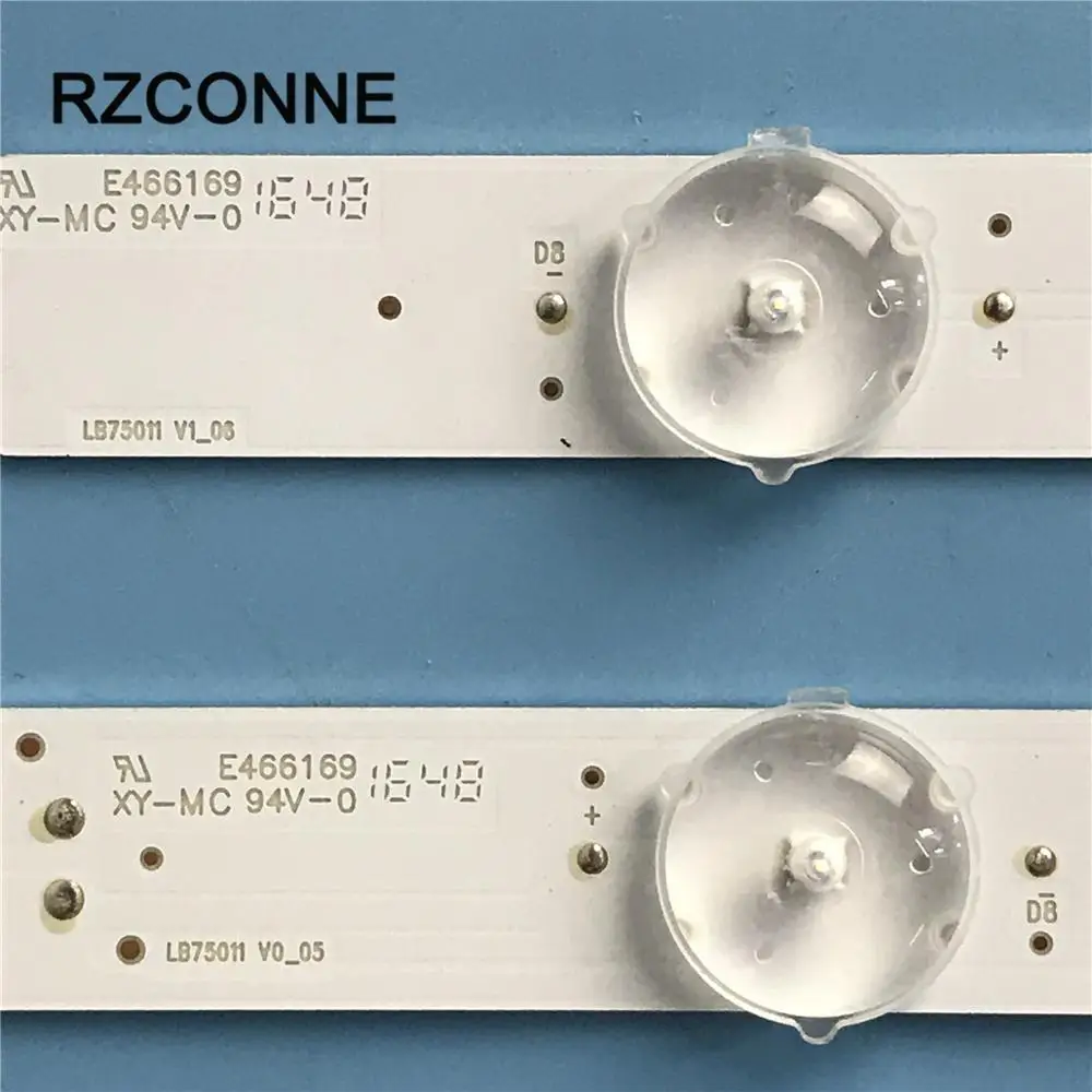 Tira de Luz de Fundo de Led Mais Lâmpadas para Vizio 75 E466169 Emissor de Luz para tv Lb75011 Vtransparente 05 E75 Tamanhos Lftigrat Lâmpada Lftigrlt - Imagem 5