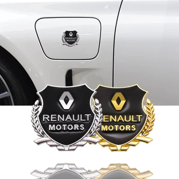 

2pcs/set 3D Metal Car Sticker Emblem Side Door Badge for Renault duster megane 2 megane 3 capture fluence clio kadjar scenic