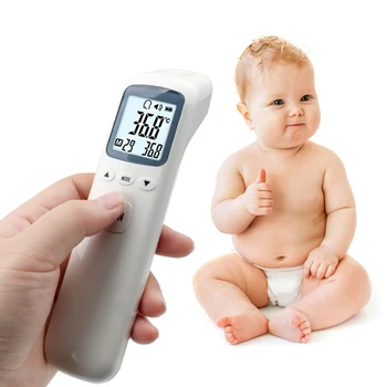 

Digital LCD Baby Thermometer Infrared Non-Contact Infrared Thermometer Body Measurement Forehead Ear Thermometer