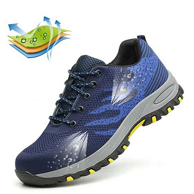FREE SHIPPING SUADEEX Steel Toe Cap Work Shoes For Men Women Safety
