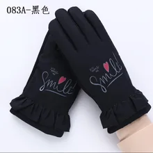 Студенческие перчатки 8-14 лет модные английские буквы зимние ветрозащитные водонепроницаемые толстые теплые перчатки для верховой езды D57