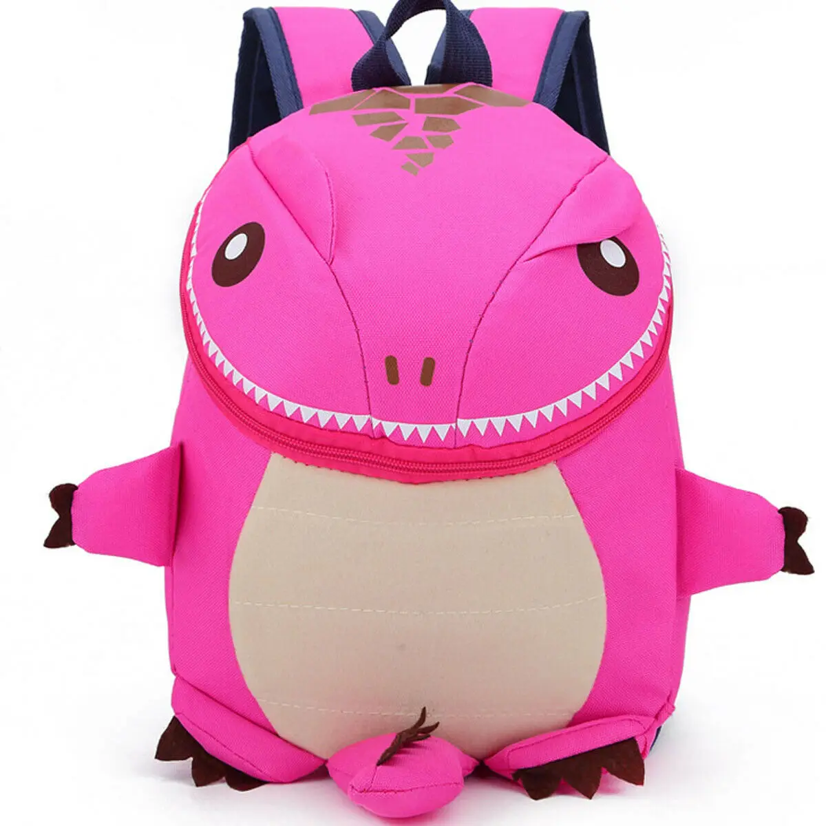 Местный склад 3D Динозавр Детская сумка для мальчиков девочек Водонепроницаемые Детские рюкзаки детская сумка животные принты дорожные сумки игрушки подарки - Цвет: Ярко-розовый