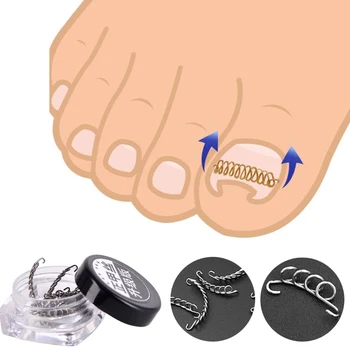 

Professional 12pcs/set Nail Art Ingrown Toenails Correction Wire Recover Care Paronychia File Patch Corrector Foot Pedicure Tool