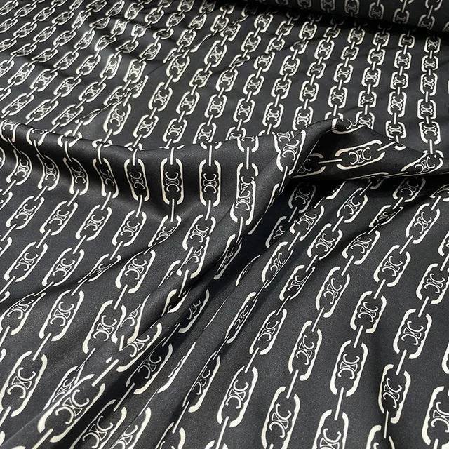 BLACK + SILVER MONOGRAM FABRIC