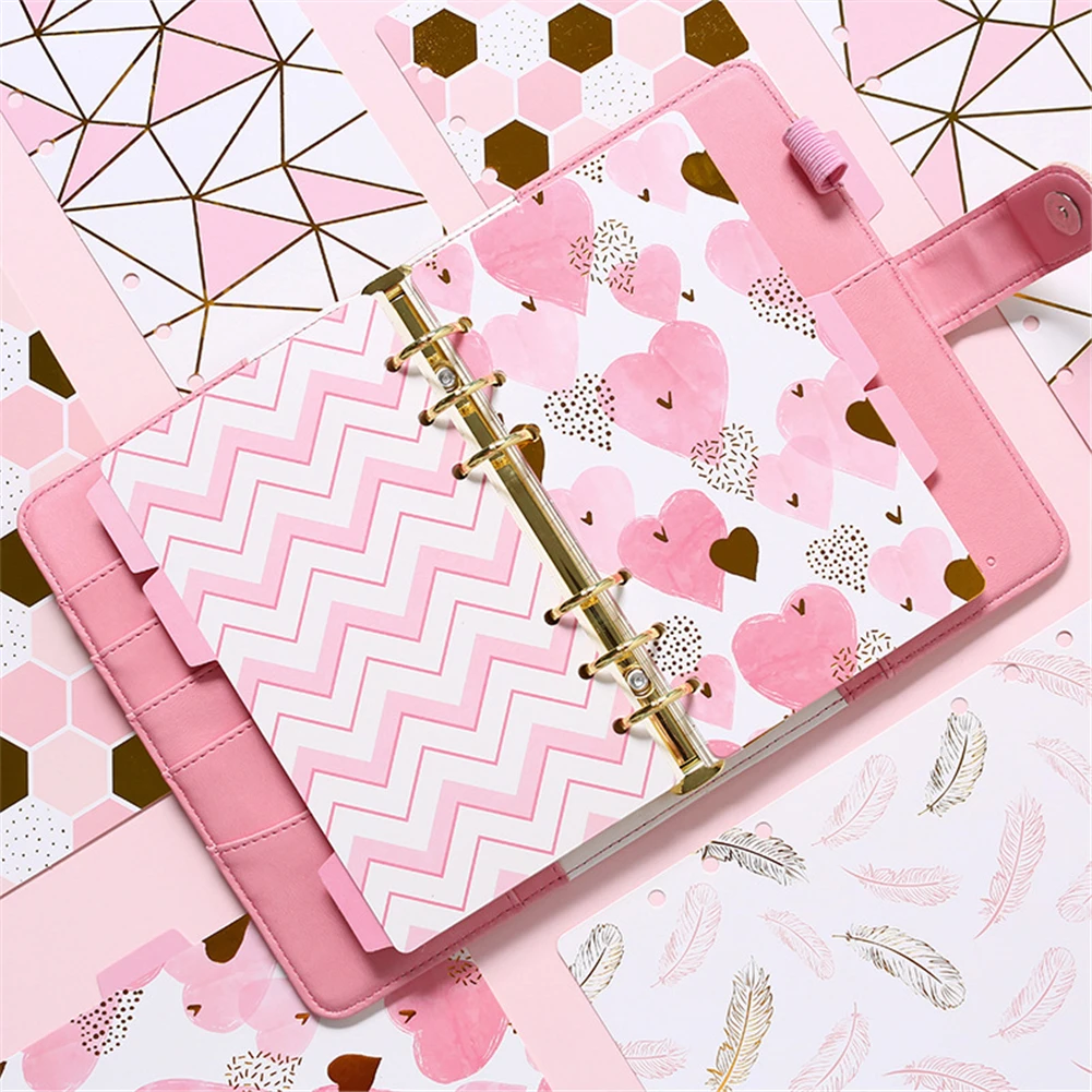 5pcs A5/A6 Colored Note Book Index Page Covers Spiral Diary Planner Notebook Loose-leaf Partition School Office Supplies 5pcs A5/A6 Colored Note Book Index Page Covers Spiral Diary Planner Notebook Loose-leaf Partition School Office Supplies